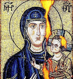 Mозаична иконa Богородице Одигитрије